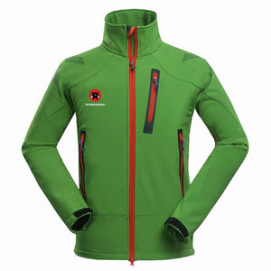 Winter Outdoor Male Soft shell Windbreaker Jacket Waterproof