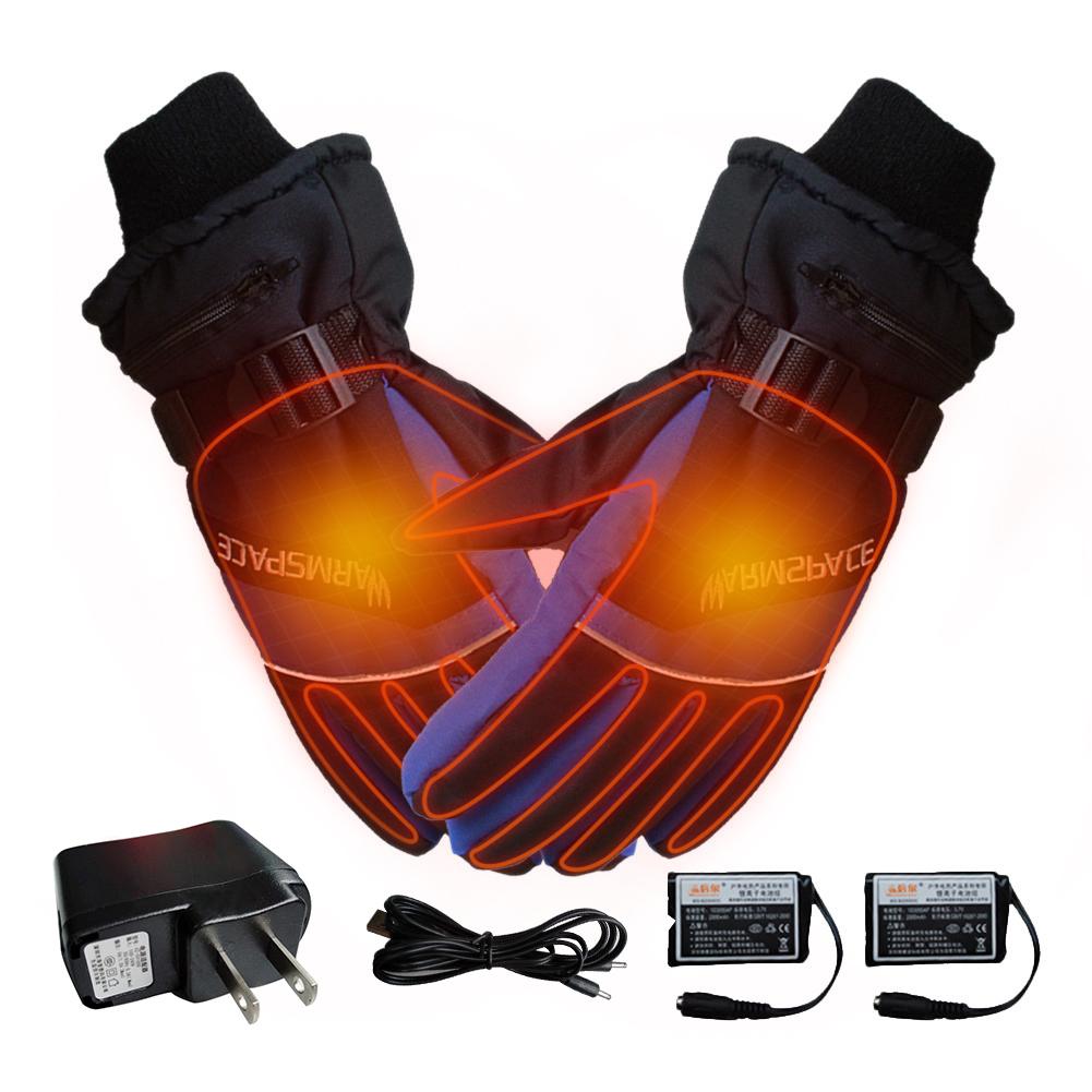 USB Heated Gloves Winter Thermal Hand Warmer Electric Heating Glove