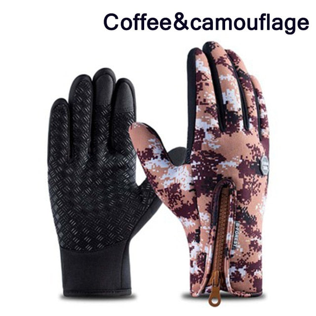 Winter Ski Mens Gloves Women Fashion Black Gloves