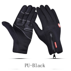 Winter Ski Mens Gloves Women Fashion Black Gloves