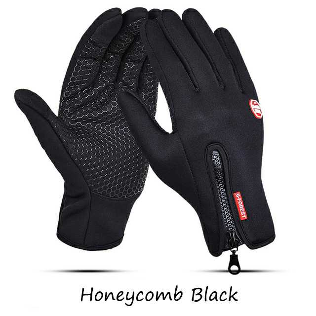 Winter Ski Mens Gloves Women Fashion Black Gloves