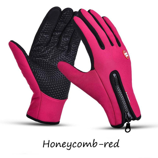 Winter Ski Mens Gloves Women Fashion Black Gloves