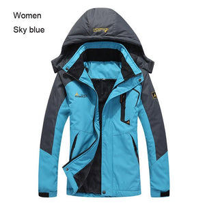 TRVLWEGO Ski Jacket Trekking Women Men Waterproof Fleece