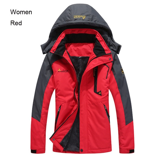 TRVLWEGO Ski Jacket Trekking Women Men Waterproof Fleece