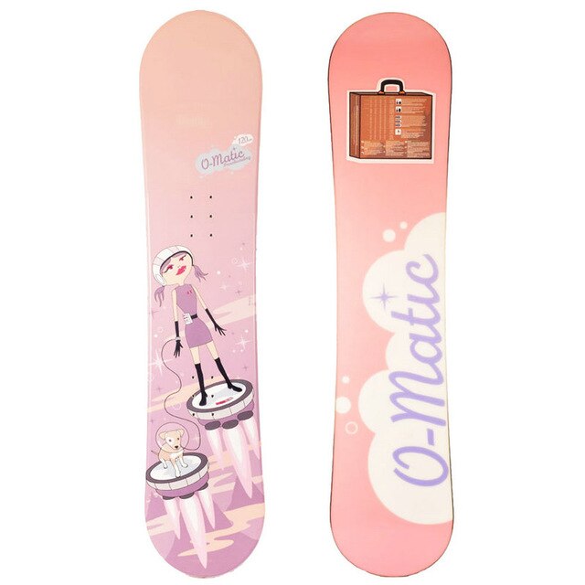 Winter 120cm professional child snowboard pink model