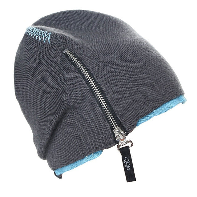 Zipper Knitting Hats