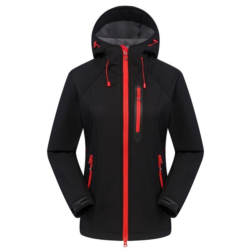 Fleece Heated Softshell Waterproof Outdoor Ski Jacket Women Mountain