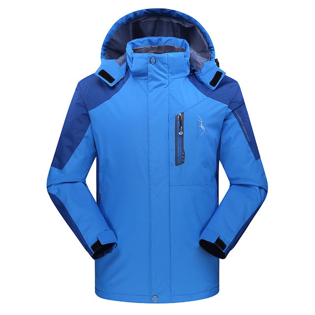 Outdoor Men ski jacket  Hiking Mountain Thicken Plus Size Fleece