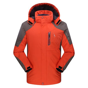 Outdoor Men ski jacket  Hiking Mountain Thicken Plus Size Fleece