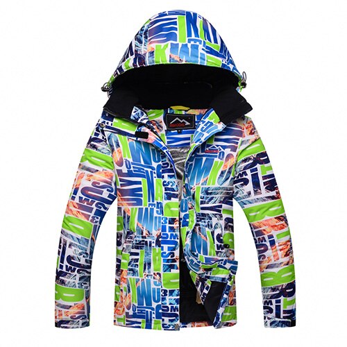 Ski Jacket Men Women Waterproof Fleece Snow Jacket Thermal Coat