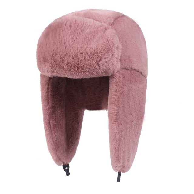 Lesov Thick Plush Bomber Hat